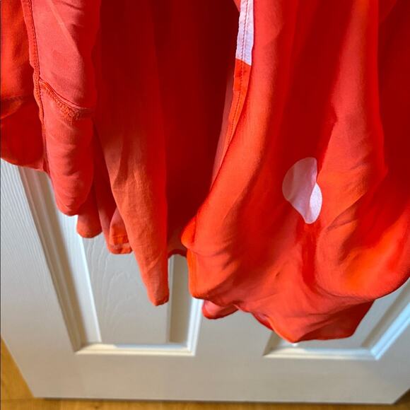 Anthropologie Samant Chauhan Blood Orange Minnie Polka Dot Maxi Dress size MP. - Picture 5 of 6